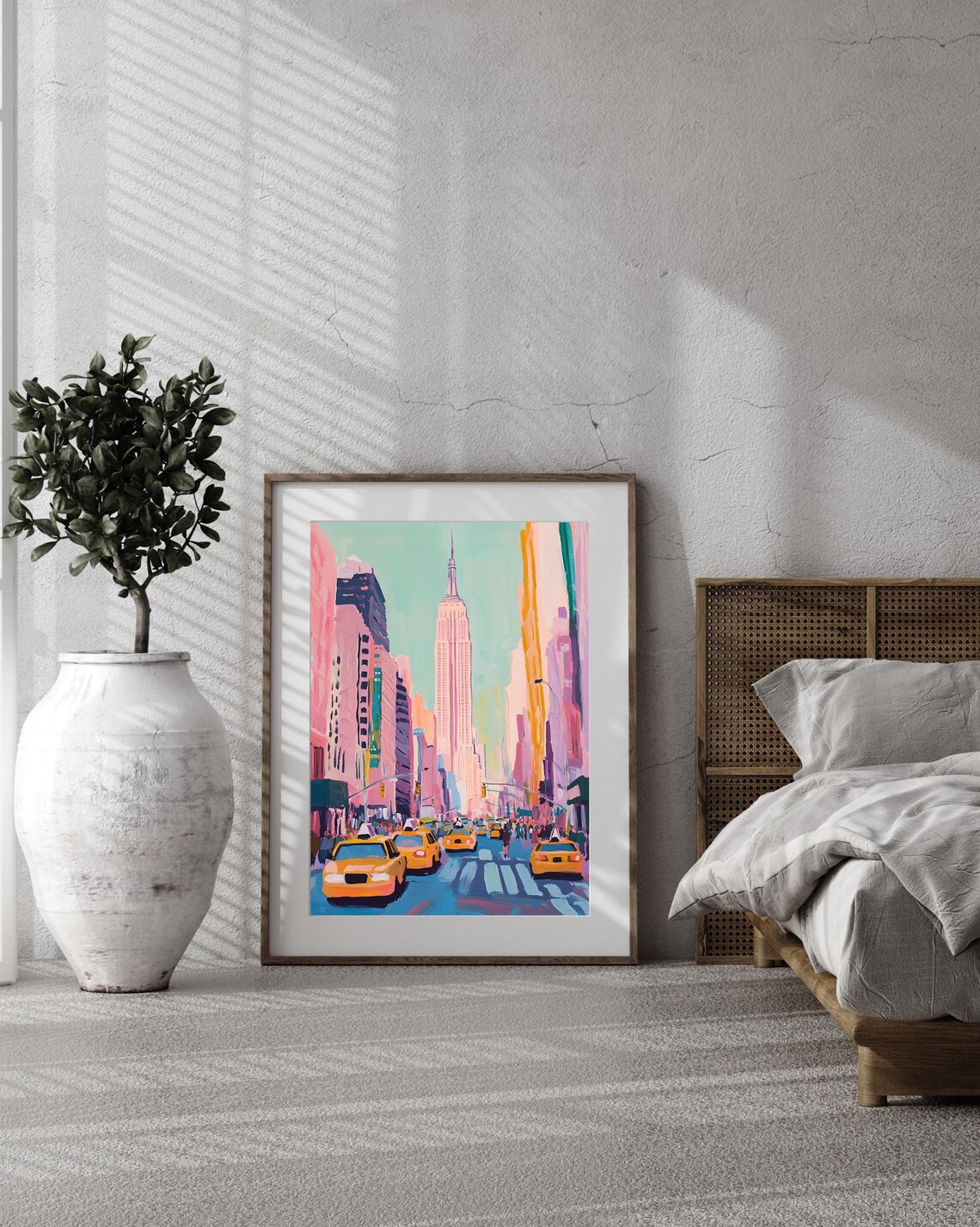 New York City Poster Print, Modern Cityscape Illustration - Image 5