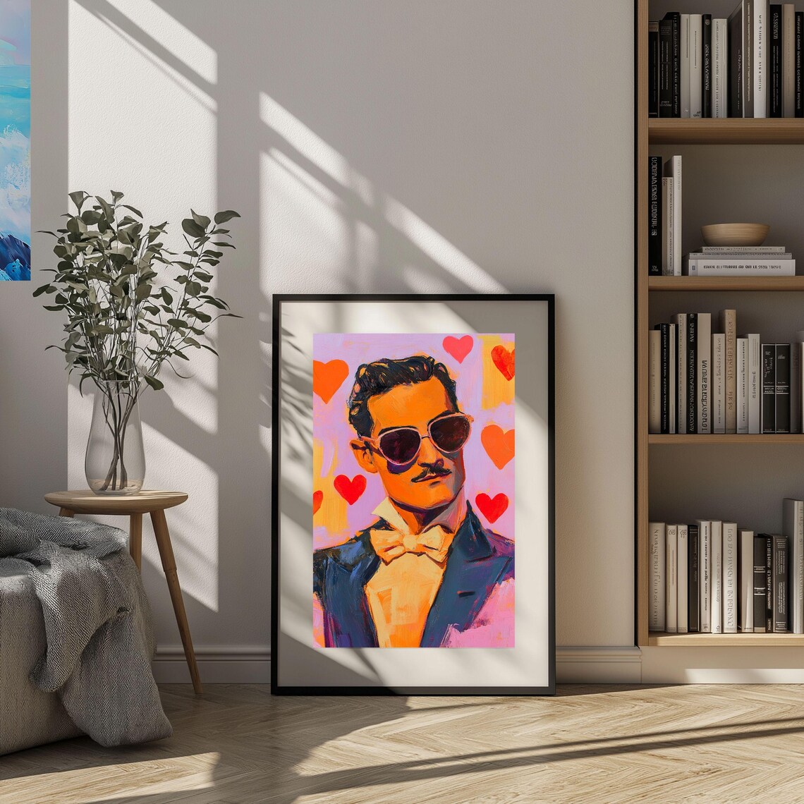 Pop Art Portrait, Retro-Inspired Gentleman Print - Image 3