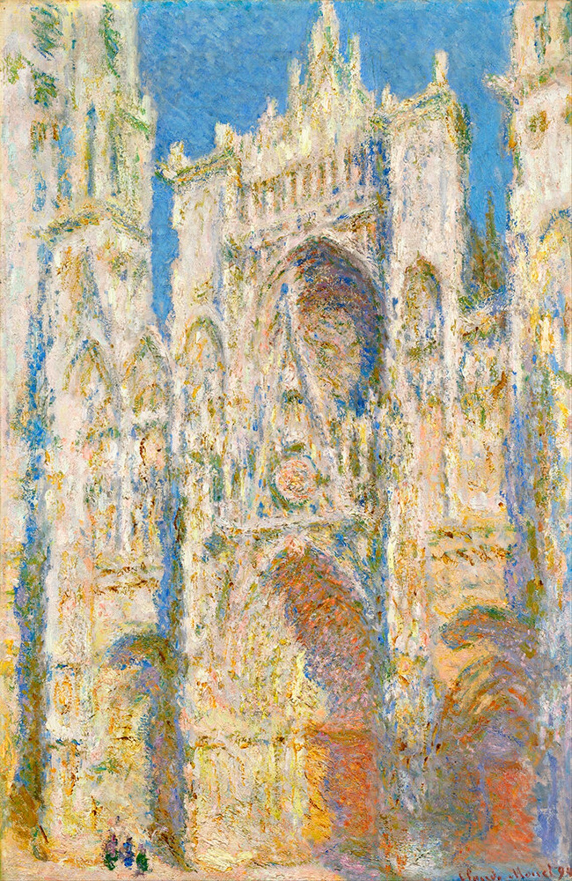 Claude Monet Rouen Cathedral West Faade Sunlight Fine Art Glice 1894 Sku 0094 - Image 2