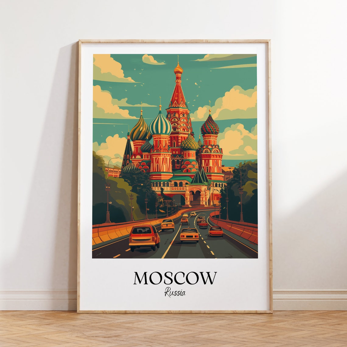 Moscow City Print Moscow Travel Poster Russia Travel Gift Moscow Russia Poster Moscow Gift Moscow Decor Russia Gift
