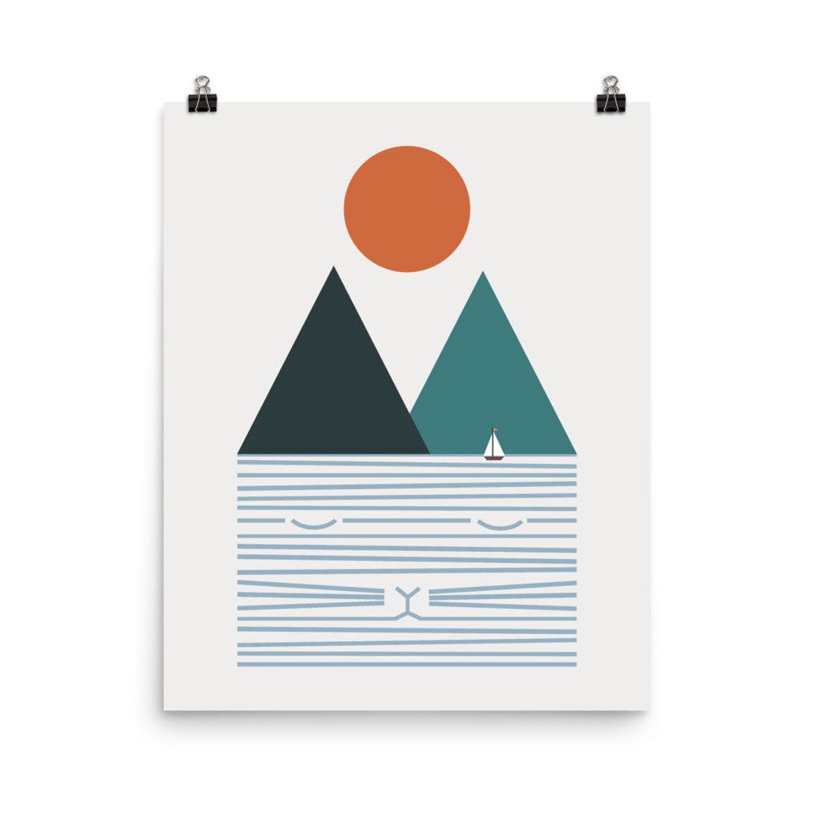 Cat Landscape 9 Art Print