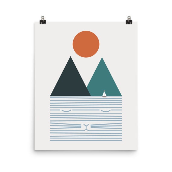 Cat Landscape 9 Art Print