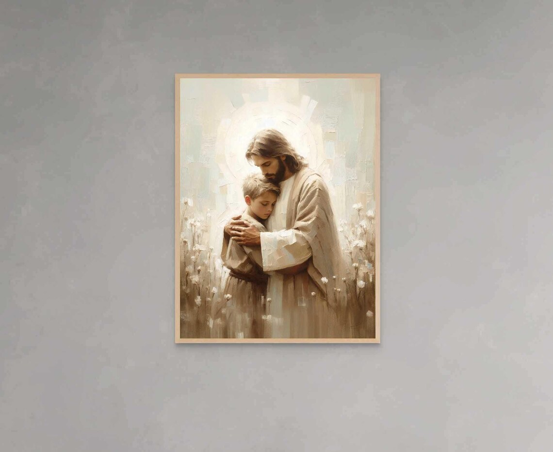 Trust He Knows Christian Art Jesus And Boy Jesus Prints Lds Art Bible Painting Christian Art For Kids Jesus Wall Art Jesus Painting