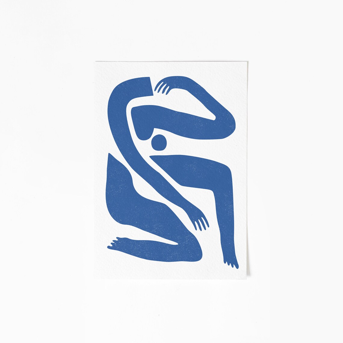 Blue Body Abstract Illustration, Modern Abstract - Image 2