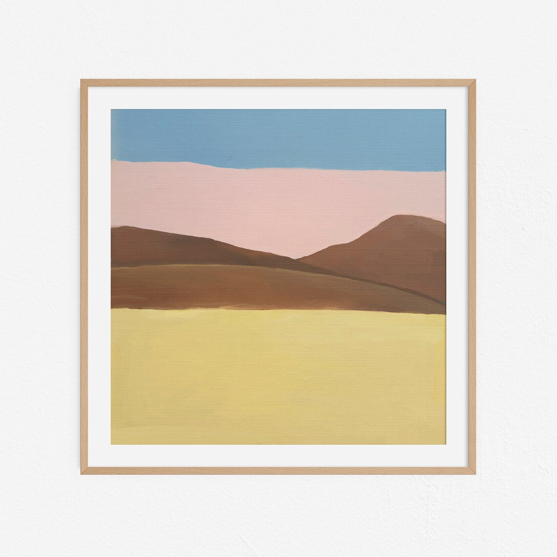 Landscape Painting Series No28 Minimal Abstract Artwork