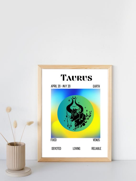 Taurus Zodiac Wall Art