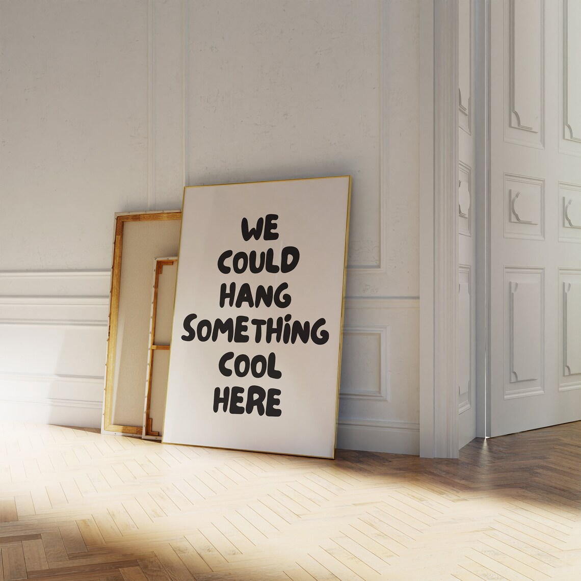 We Could Hang Something Cool Here, Retro Typography Print - Image 3