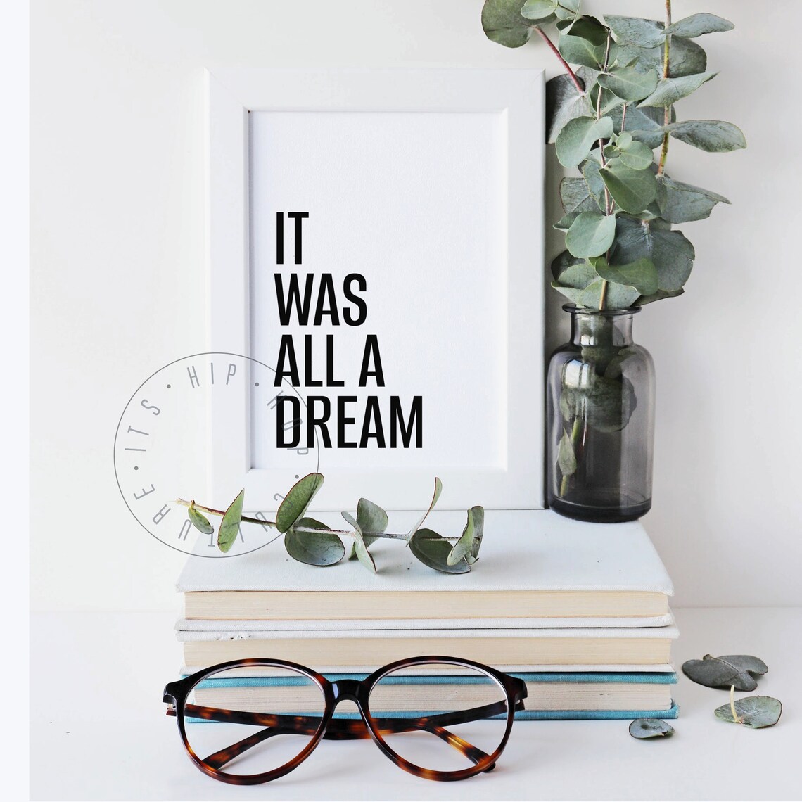 It Was All A Dream Hip Hop Quote Art Print - Image 5