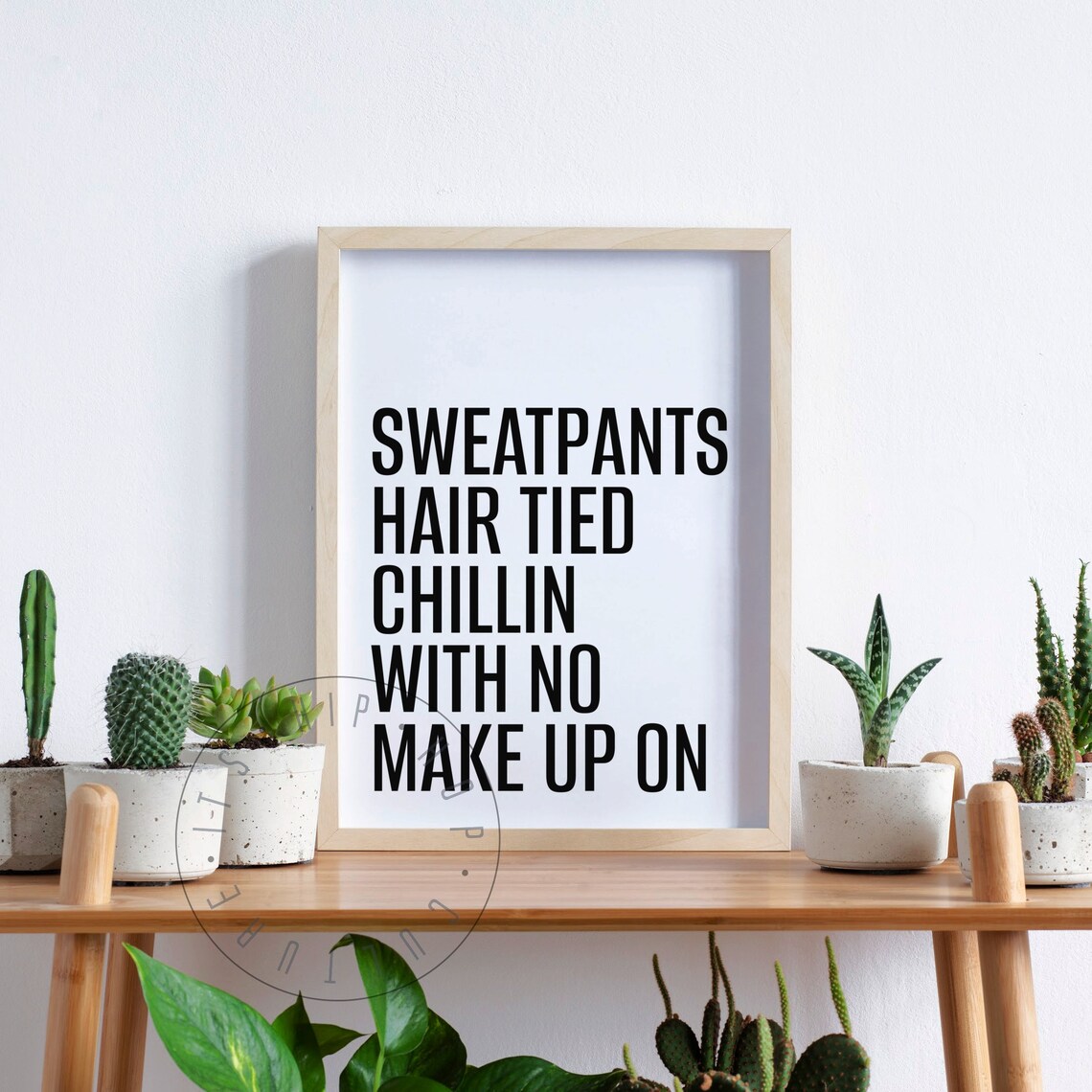 Sweatpants Hair Tied Hip Hop Quote Art Print