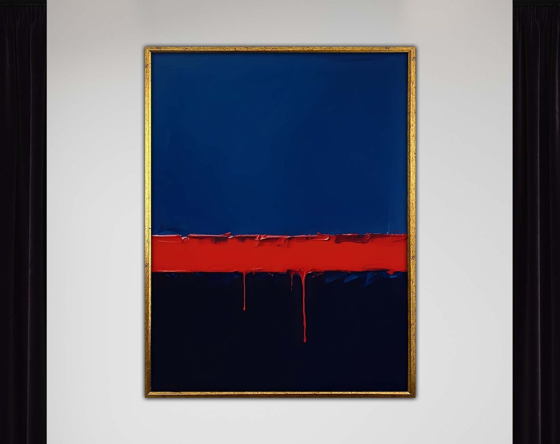 Mark Rothko Blue Mix Abstract Art Print