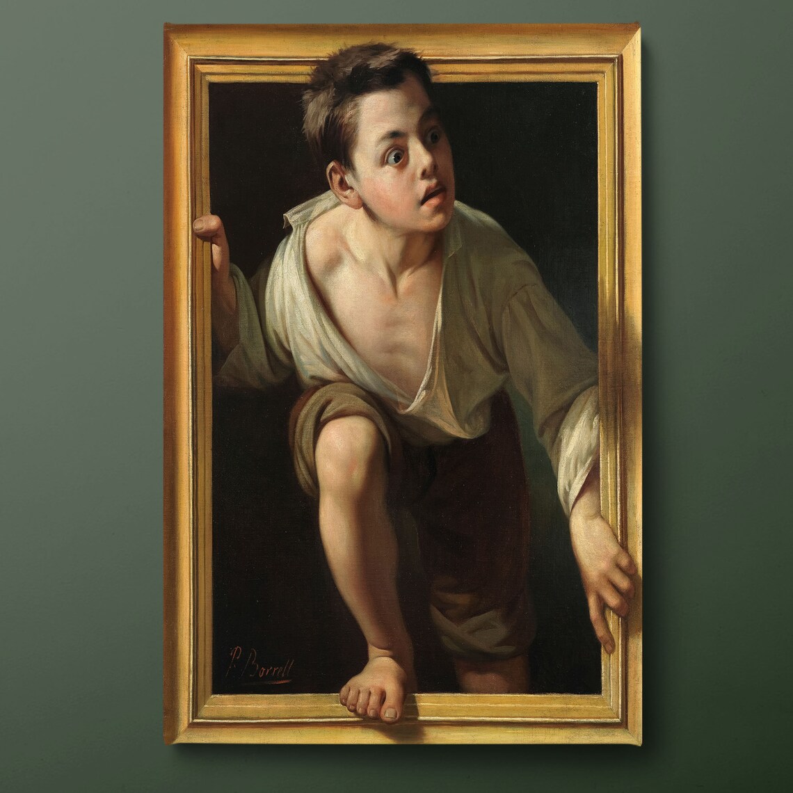 Escaping Criticism By Pere Borrell Del Caso Print