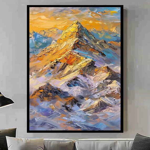 Mountain Wall Art Mountain Prints Mountain Print Wall Art Winter Landscape Mountain Art Desert Art Office Decor Home Decor