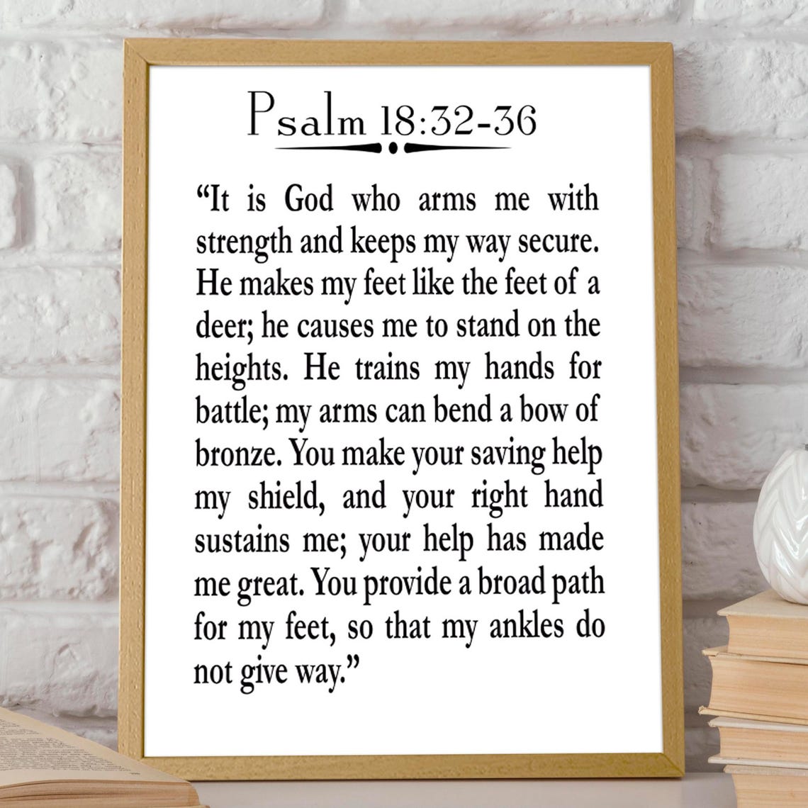 Psalm 1823 36 Psalm Quote Bible Decor Bible Wall Art Psalm Gift For Christian Posters Christian Prints Scripture Decor Scripture Wall Art