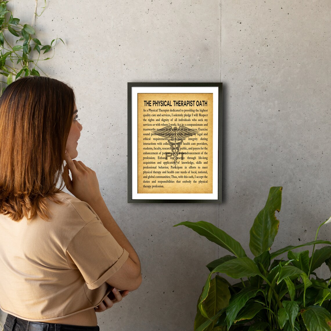 Physical Therapist Gift Physical Therapy Oath Art Print - Image 2