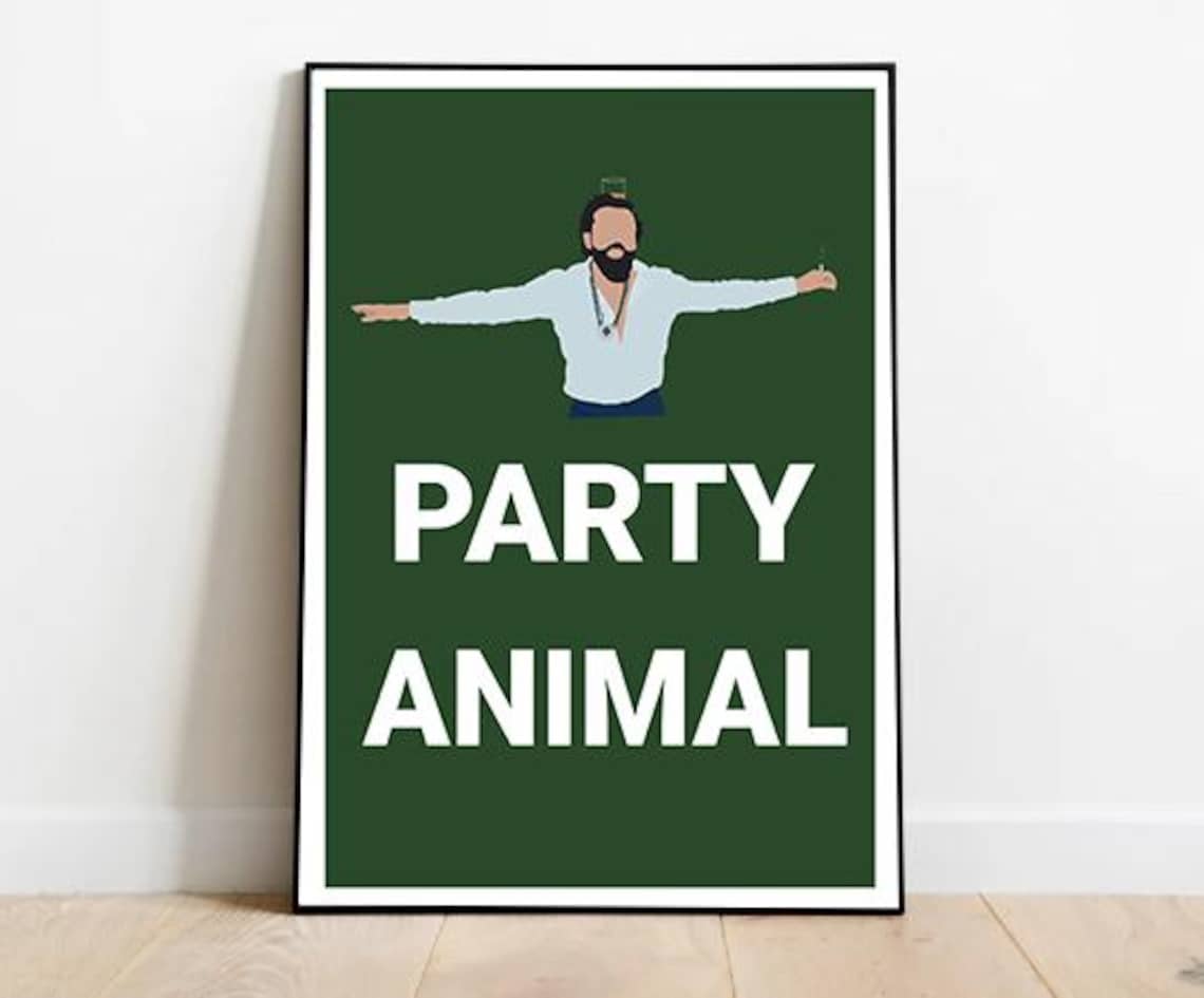 Bobby Deol Animal Movie Poster, Bollywood Party Art
