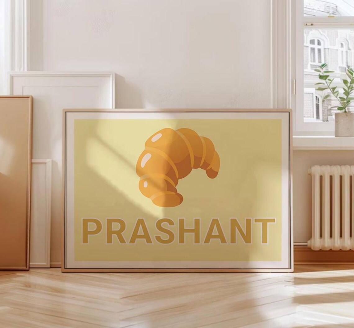 Prashant Croissant Meme Poster, Viral Trend - Image 3