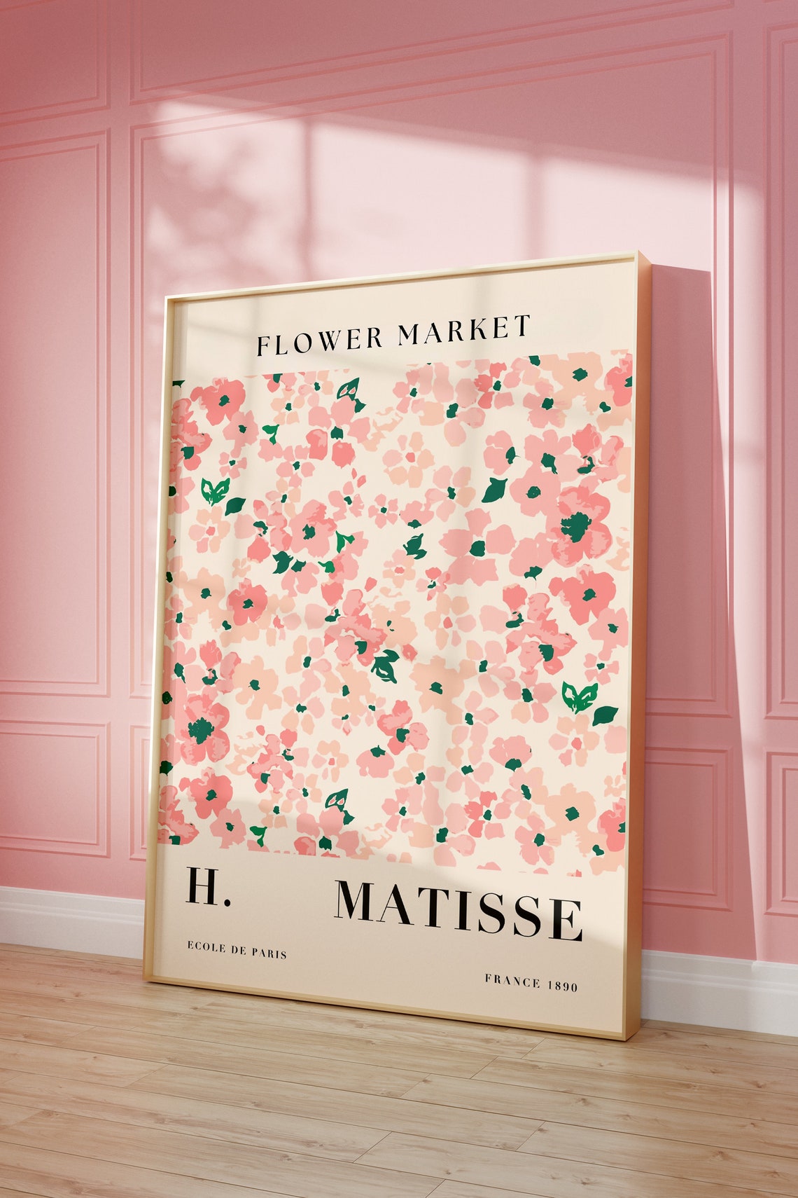 Matisse Flower Market Pink Blossoms France Vintage Art Poster - Image 3
