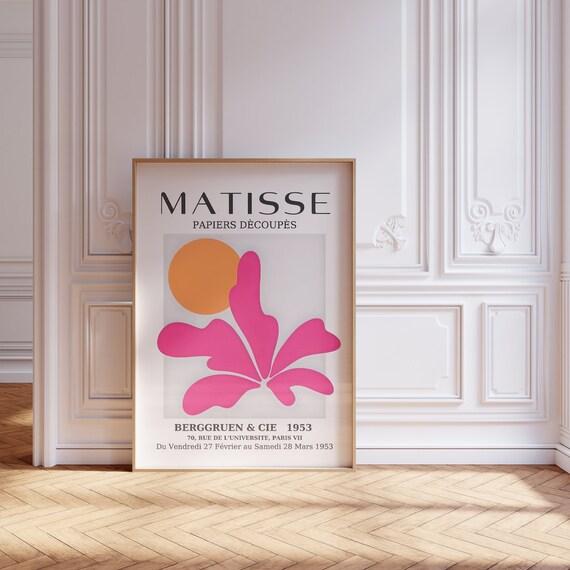 Henri Matisse Papiers Dcoups Art Print 1953 Exhibition Poster Wall Art For Home Office Art Prints Gallery Wall Digitalart