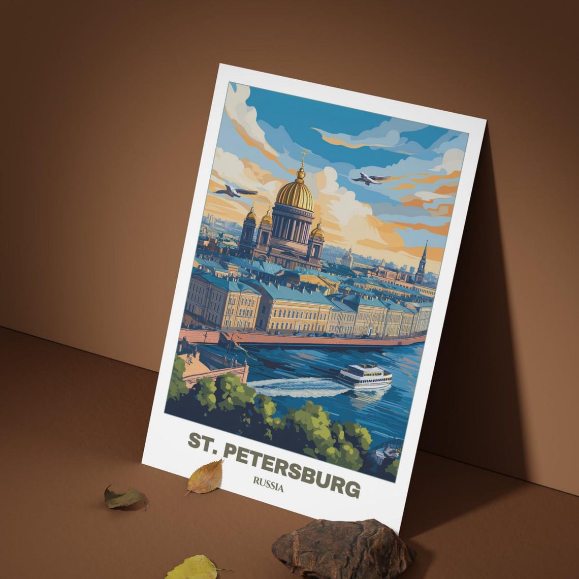 Stpetersburg Travel Poster Russia Travel Print Citycape Painting Wall Art Saint Petersburg Home Decor Trip Print - Image 5