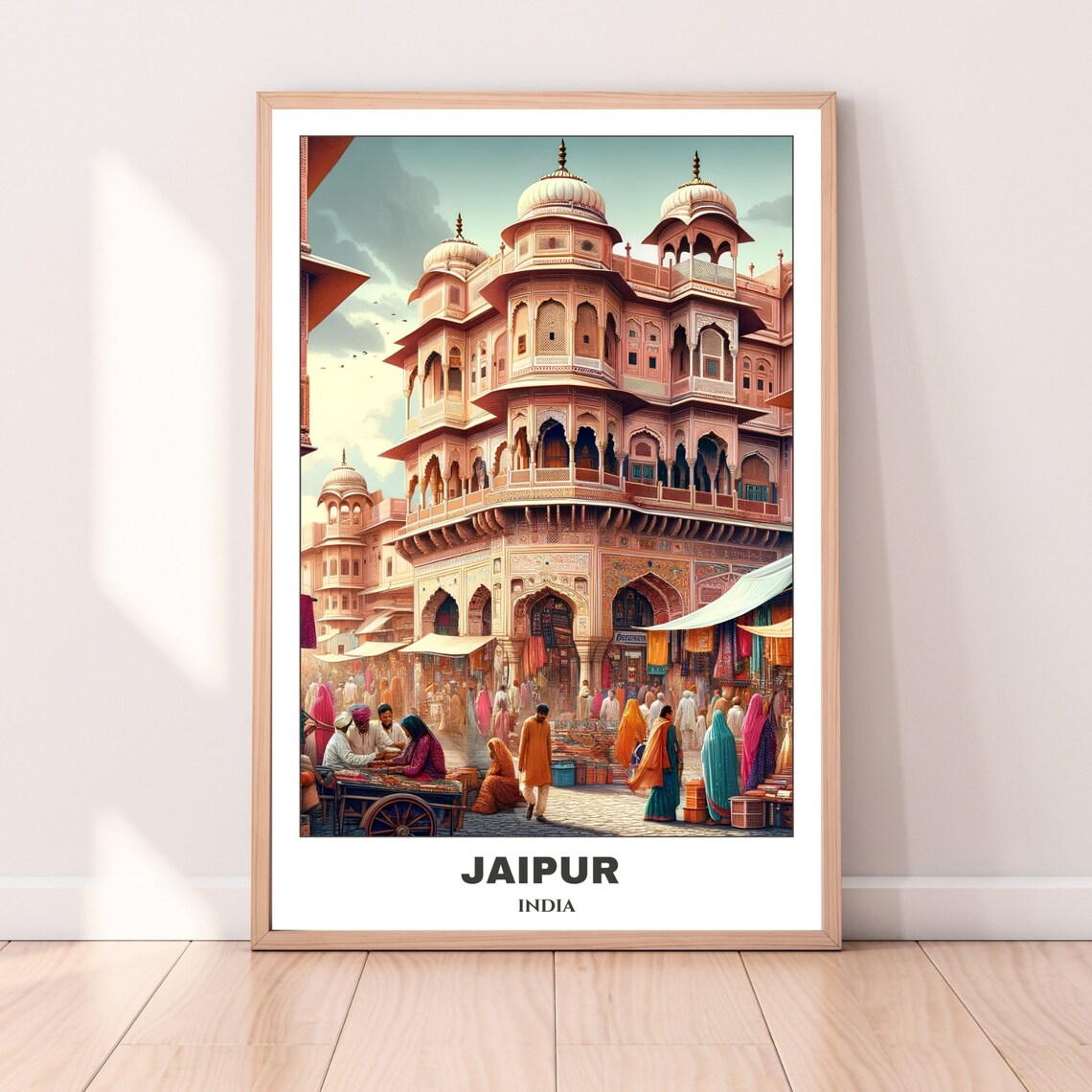 Jaipur Travel Poster India Travel Poster Cityscape Painting Print Wall Art Travel Wall Art Home Decor Jaipur Trip - Image 4