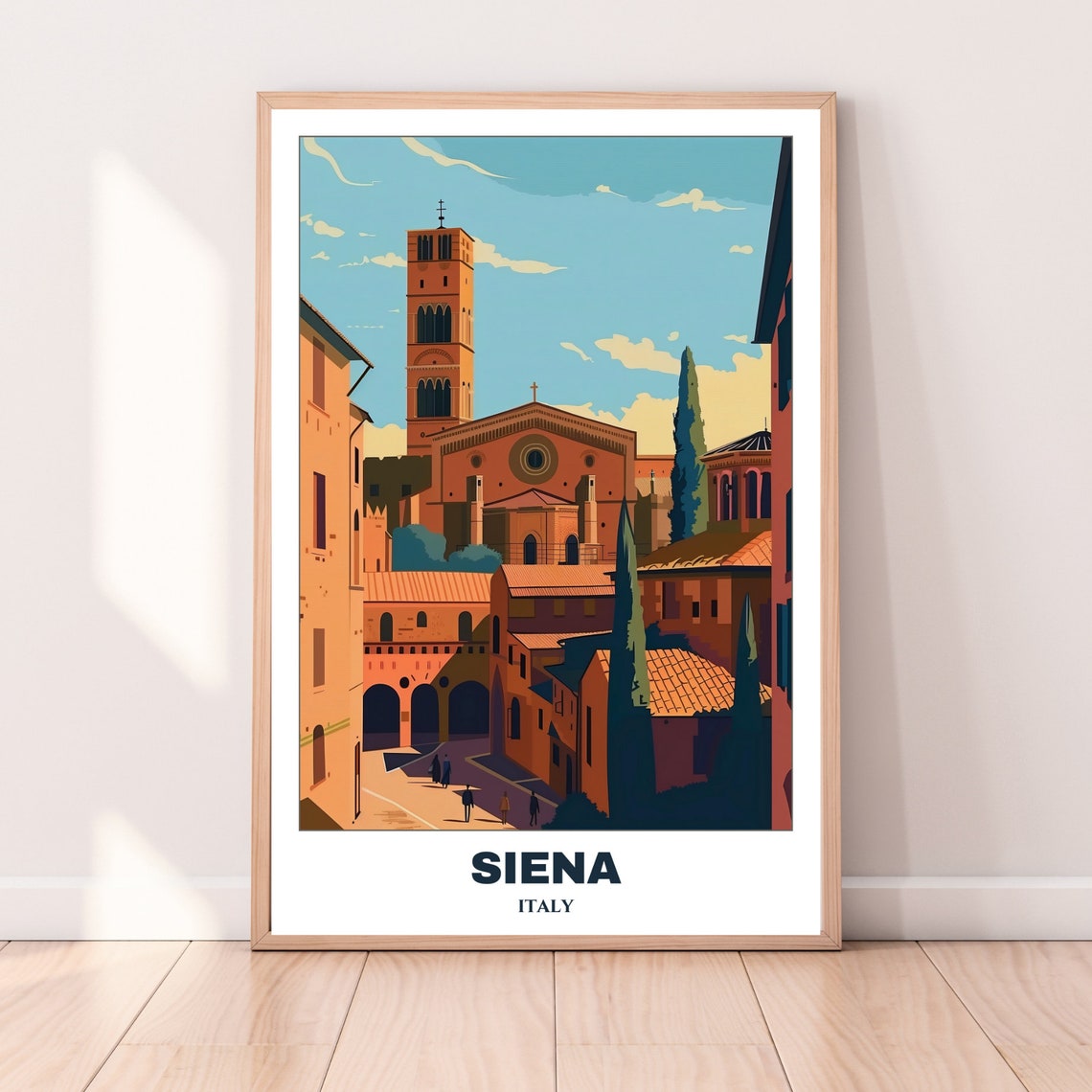 Siena Travel Poster Italy Travel Poster Citycape Painting Print Wall Art Siena Home Decor Siena Trip Art Print - Image 5