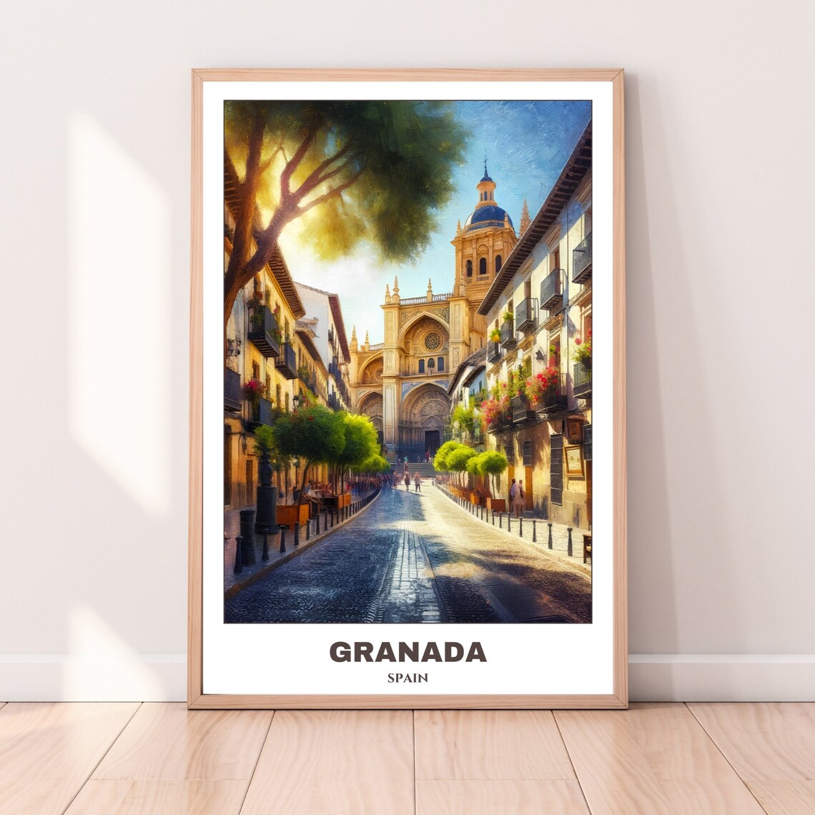 Granada Travel Poster, Spain Cityscape Art Print - Image 5