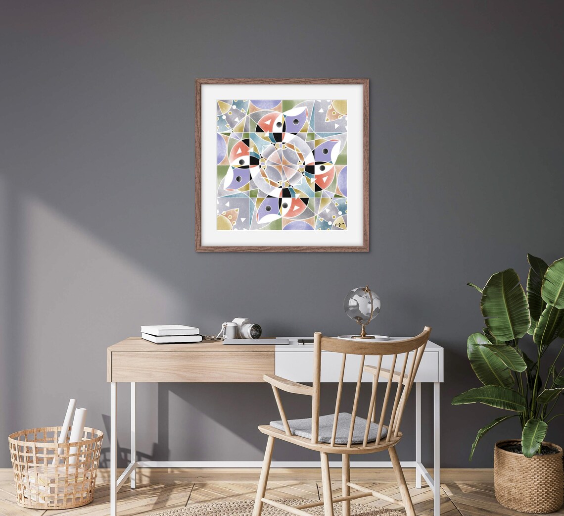 Kaleidoscope Butterfly Geometric Pattern Design - Image 3