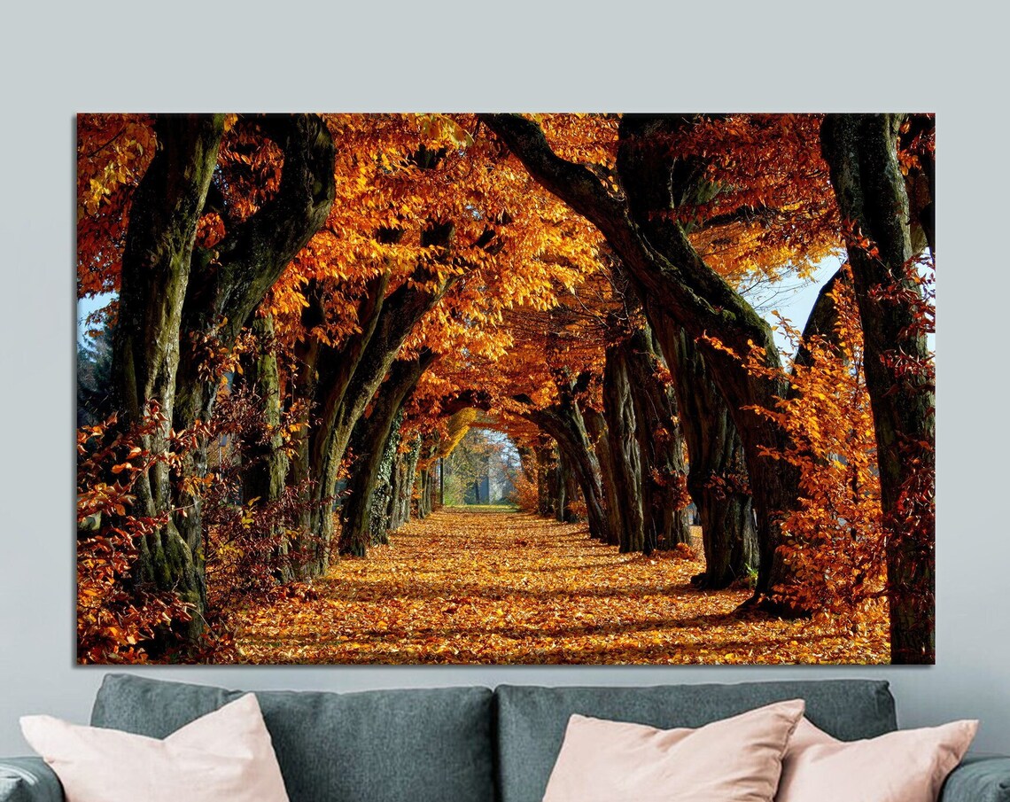 Autumn Tree Canvas Print Landscape Wall Decor