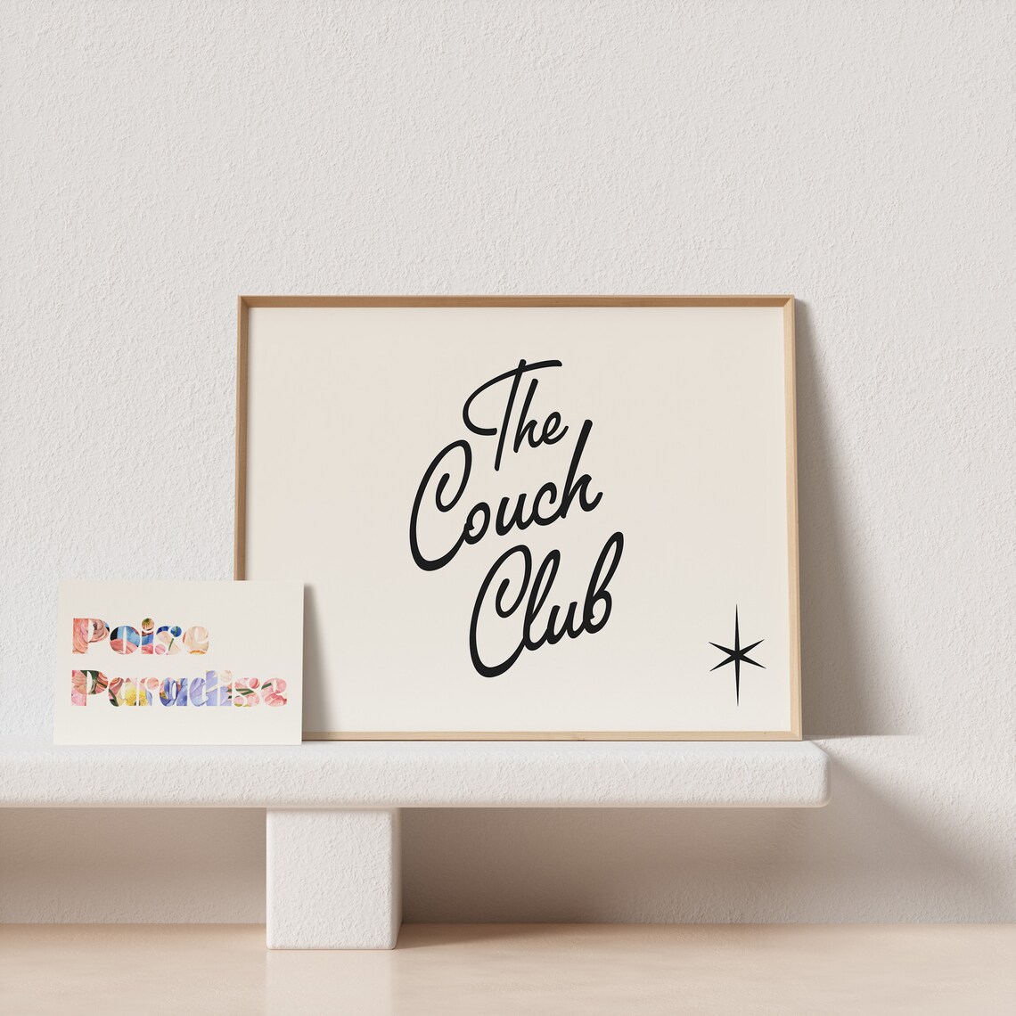 Retro Couch Club Poster, Horizontal Typography Art - Image 4