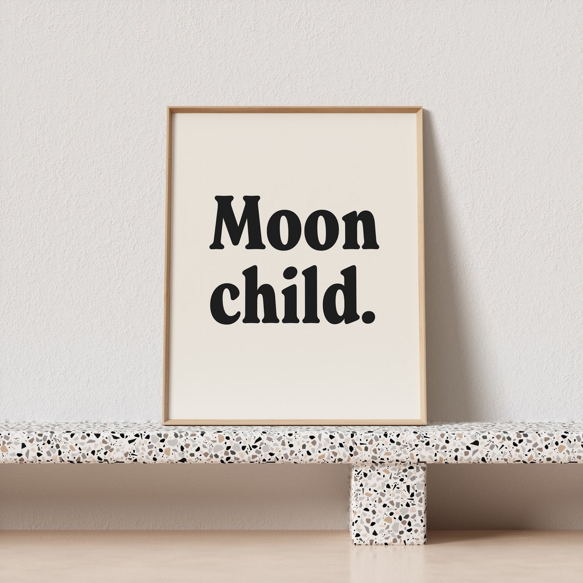 Moon Child Bold Retro Serif Typography Celestial Quote Poster - Image 3