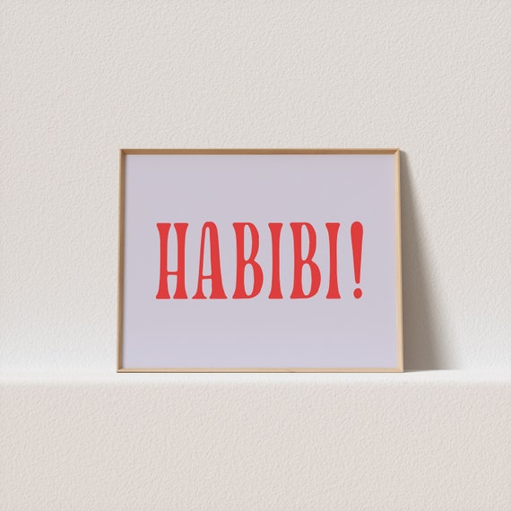 Horizontal Poster Lilac Red Habibi Must Have For Your Gallery Wall A Click Away To Be Yours