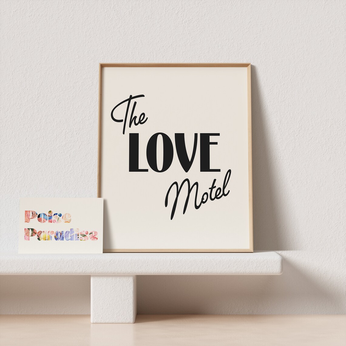 The Love Motel Mid-Century Retro Typography Art Print - Image 4