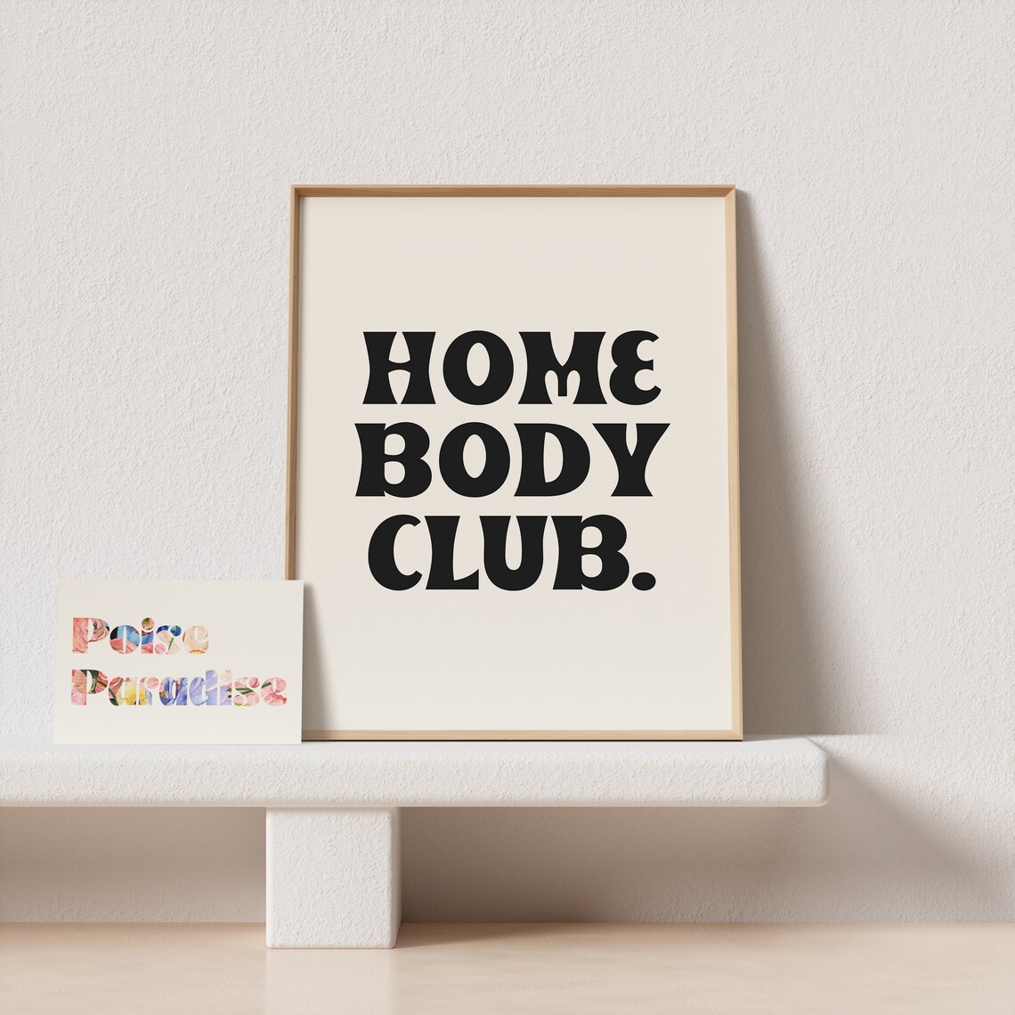 Home Body Club Groovy Bold Typography Cozy Retro Night In Poster - Image 4