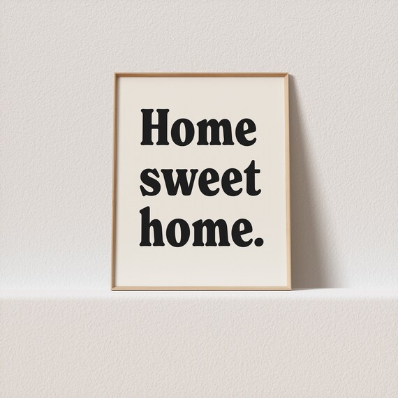 Retro Poster Home Sweet Home Stunning Typography A Must Have For Your Gallery Wall A Click Away To Be Yours Forever