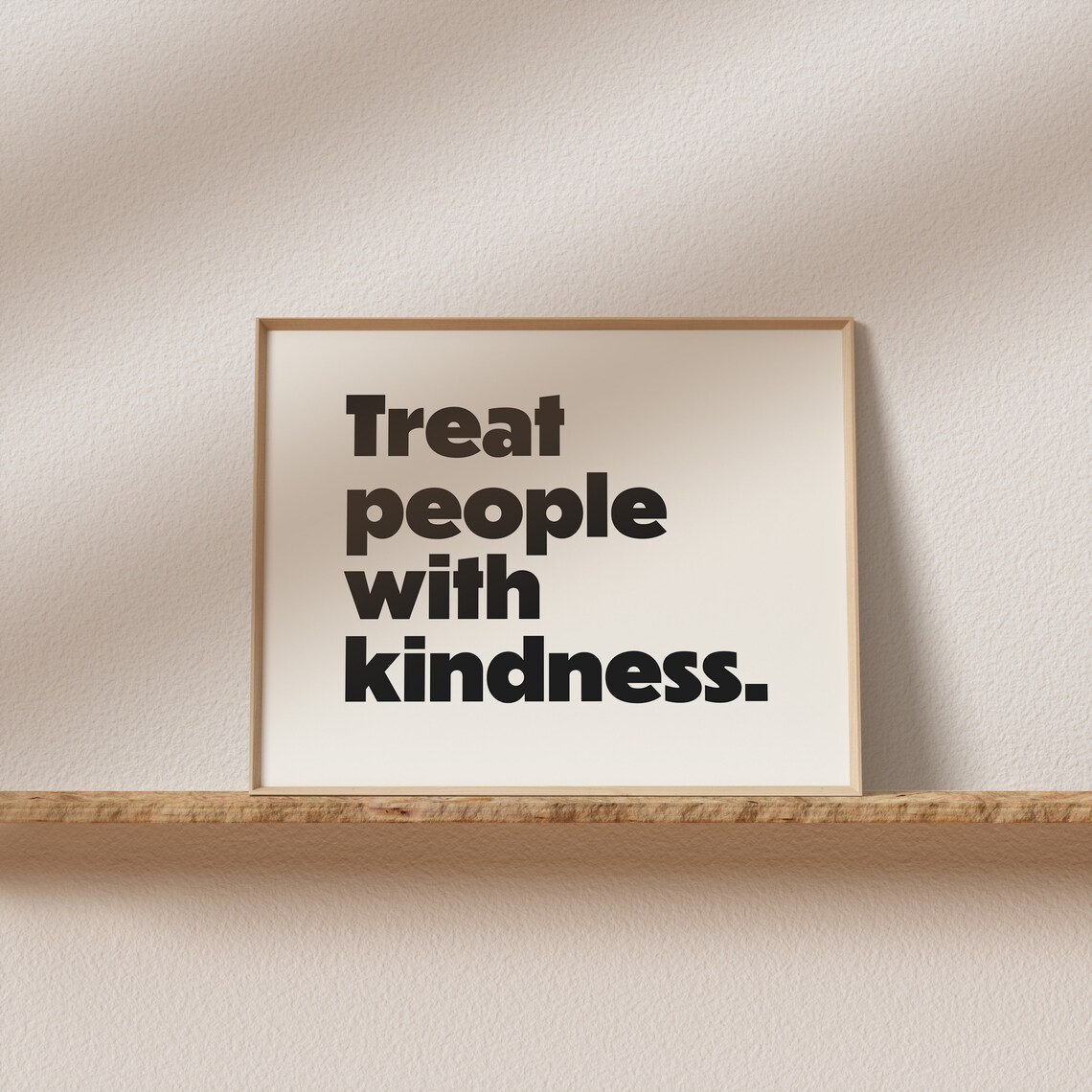 Treat People With Kindness Retro Poster, Minimal Type - Image 2