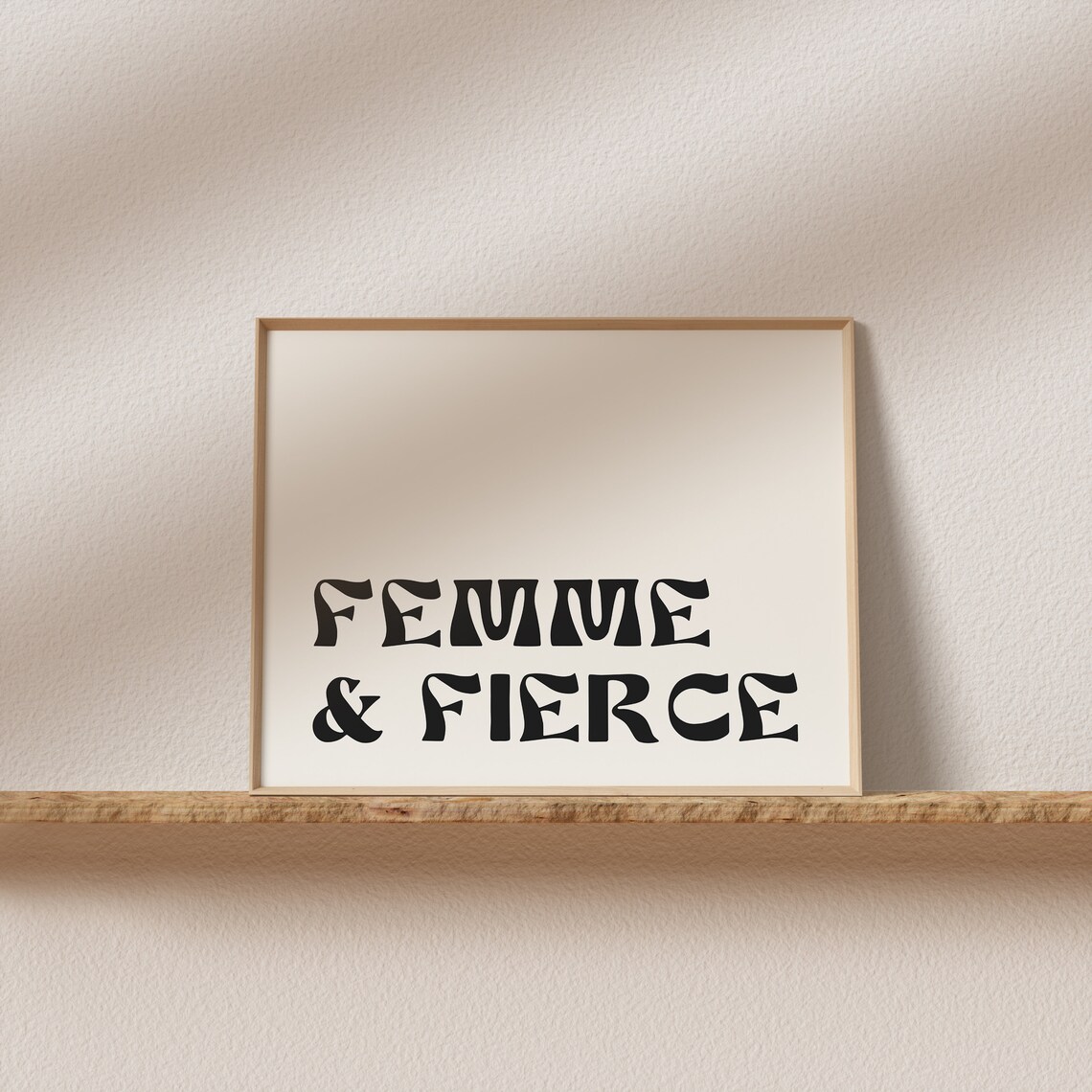 Femme Fierce Art Nouveau Retro Art Print - Image 2