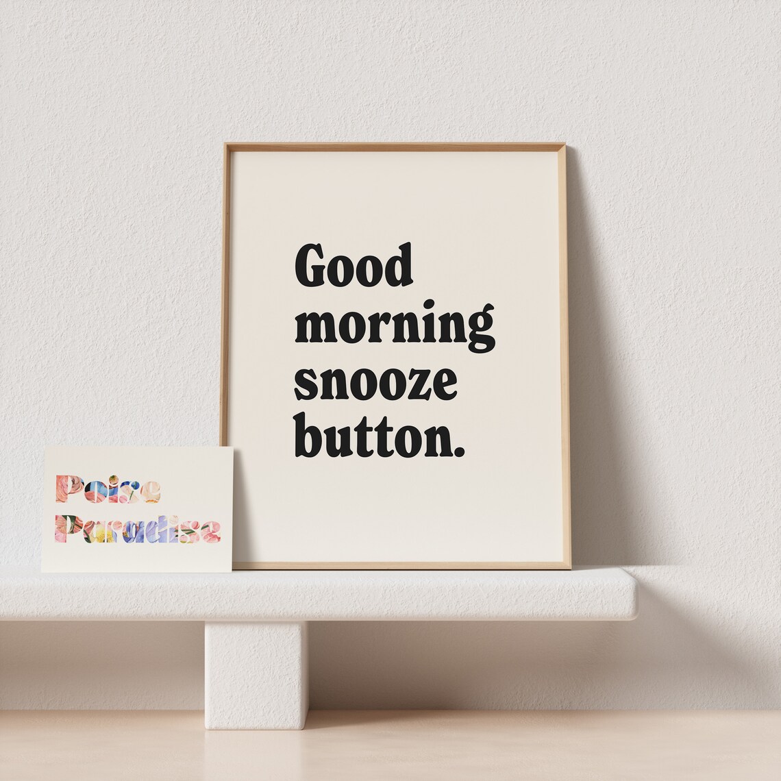 Retro Good Morning Snooze Button Poster Print - Image 4