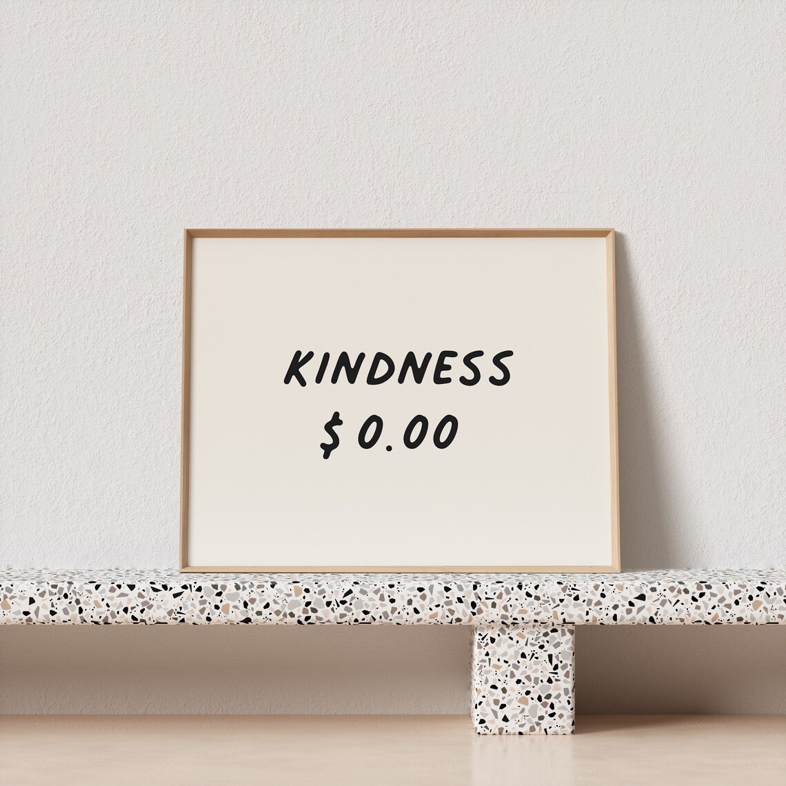 Kindness 000 Retro Poster, Quirky Typography - Image 3