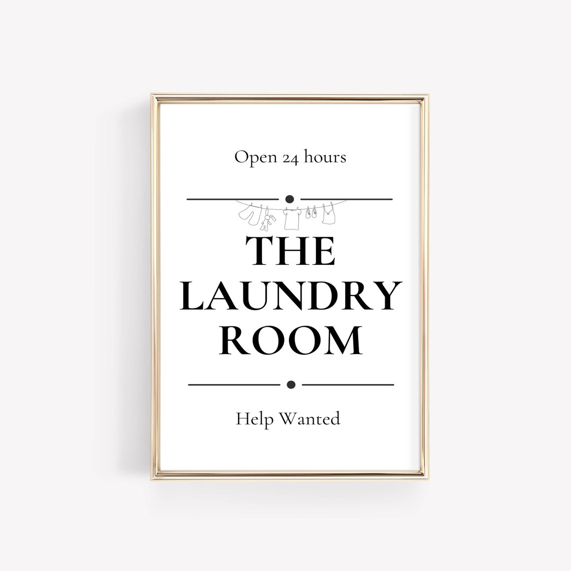 Laundry Room Bundle Set of 6 Funny Vintage Signs Decor Wall Art - Image 4