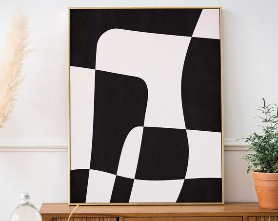 Modern Minimalist Print Art Abstract Black And White Print Abstract Print Instant Geometric Art Modern Prints Wall Art