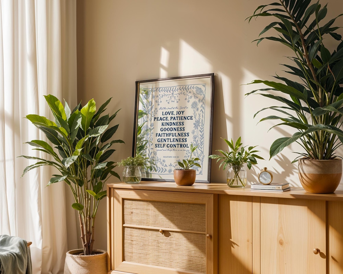 Fruit of the Spirit Scripture Art Print, Galatians 5:22 - Image 2