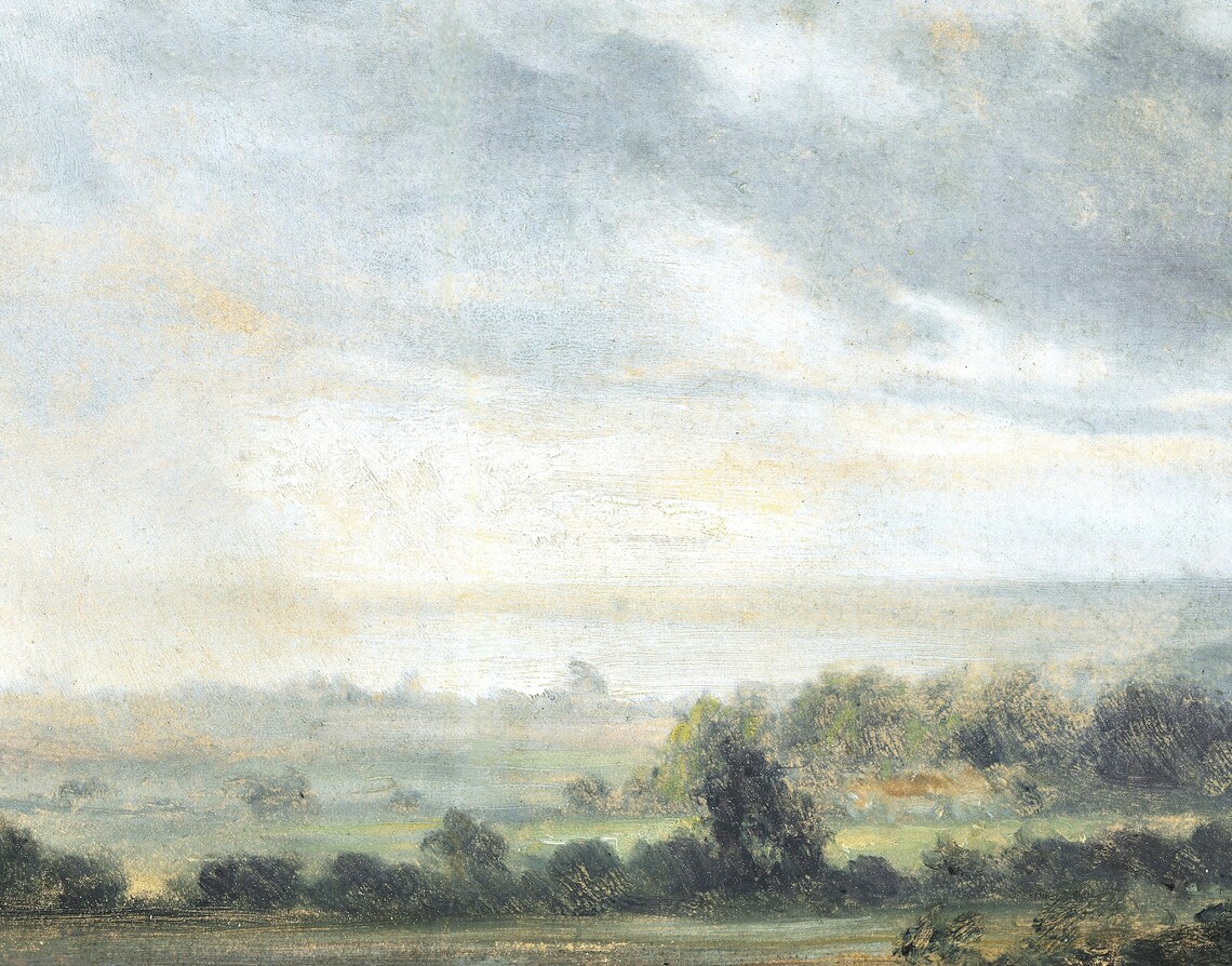 Vintage Country Landscape Art Print, Antique Scenery - Image 3