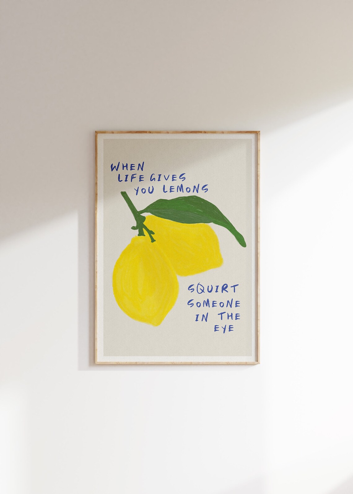 When Life Gives You Lemons Retro Quote Art Print - Image 4