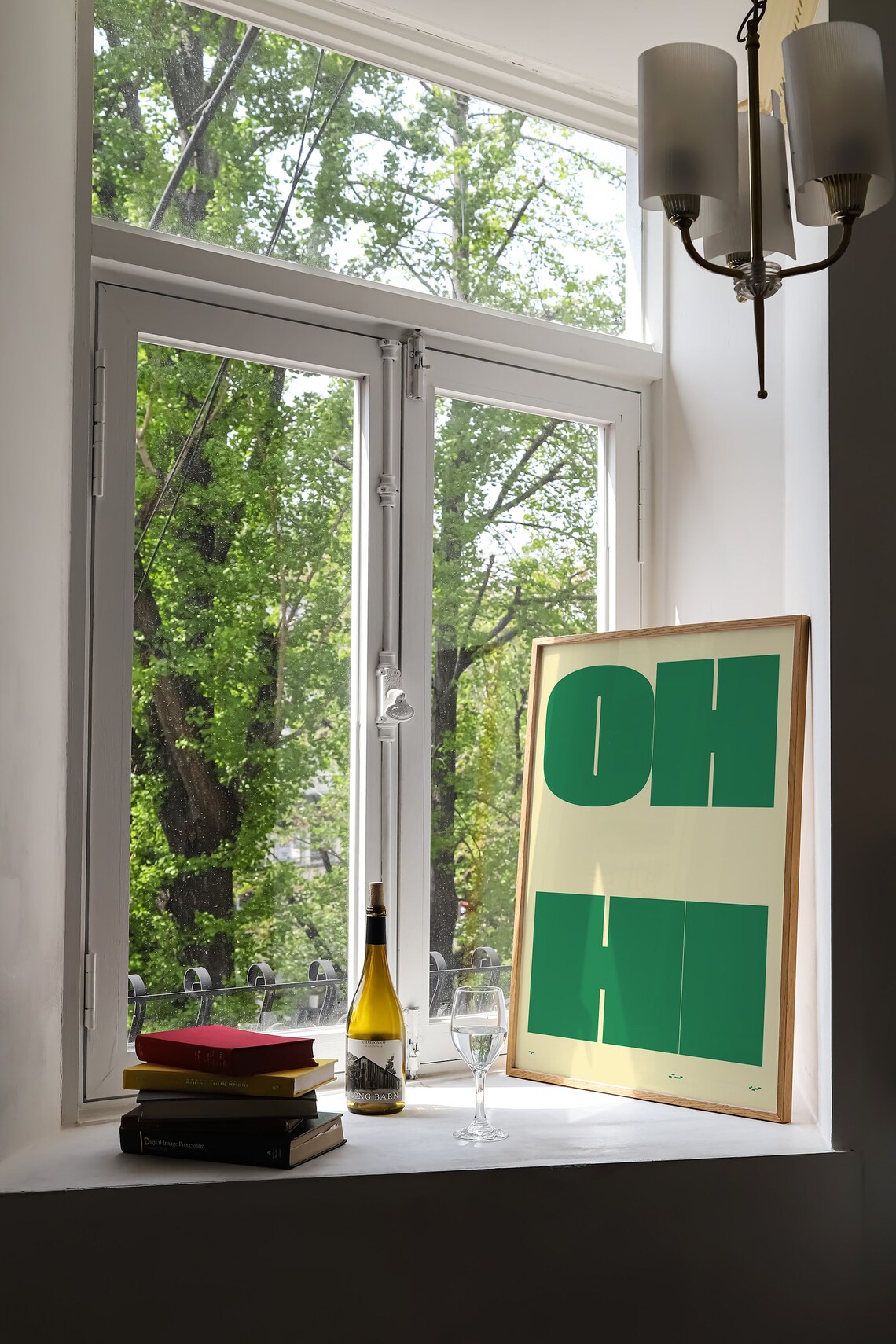 Oh Hi Funky Typography Art Print, Retro Aesthetic - Image 2