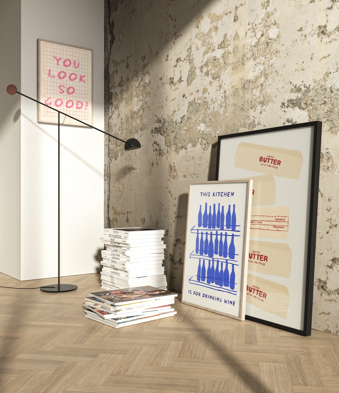 You Look So Good Pink Handwritten Guest Check Style Positive Poster - Image 3