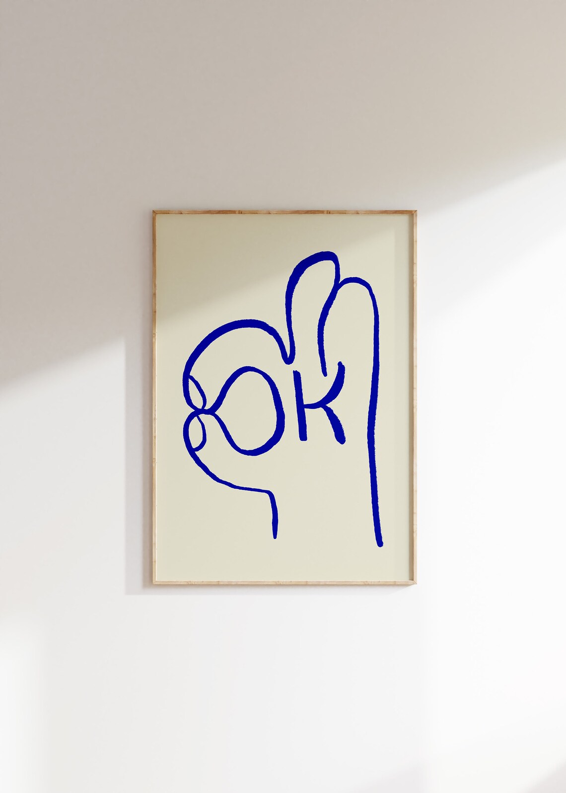 Ok Typography Funky Retro Wall Art Poster - Image 4