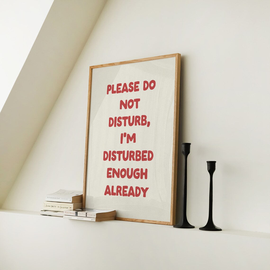 Please Do Not Disturb Funny Typography Poster Print - Image 2