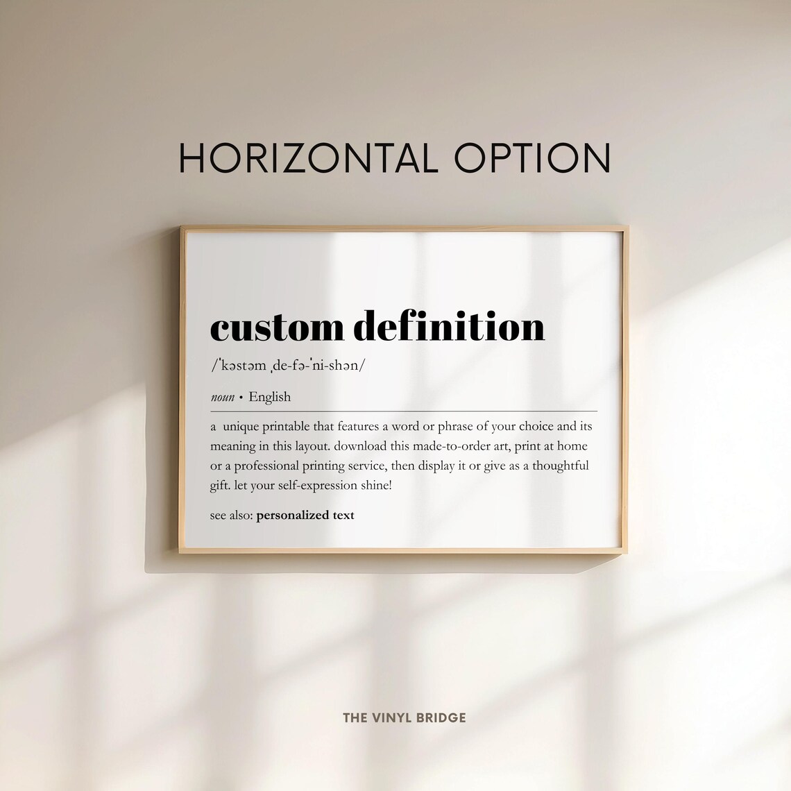 Custom Definition Print, Personalized Typography Quote - Image 4