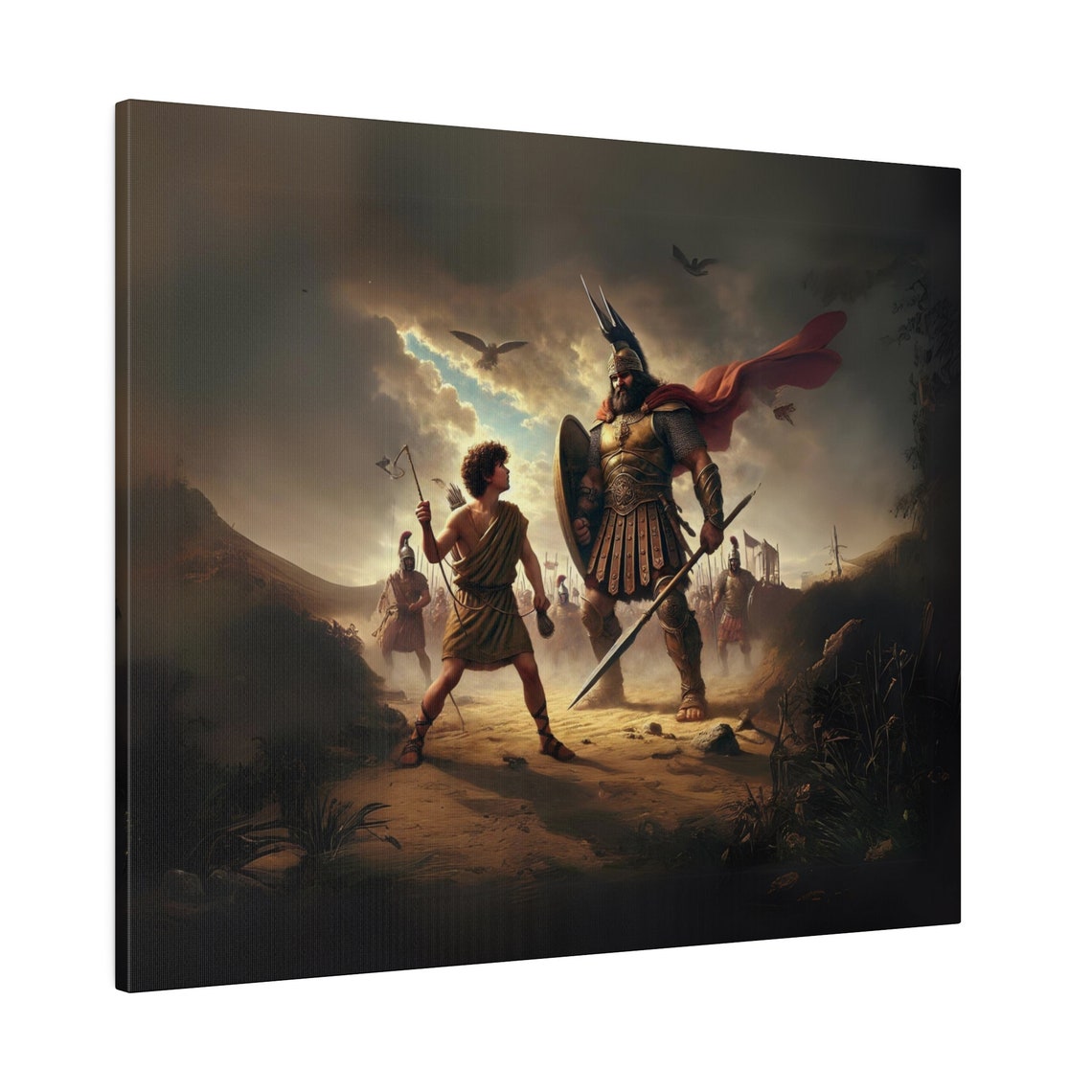 David And Goliath, Christian Artwork