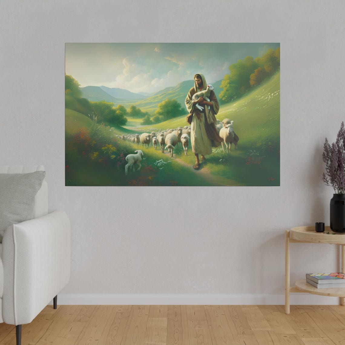 The Good Shepard Matte Print Christian Inspired Artwork From The Bible Fast Shipping - Image 4